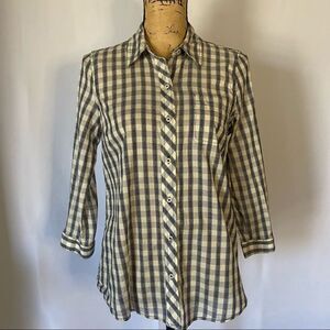 LUCKY BRAND Live in Love Button-Down Shirt Small